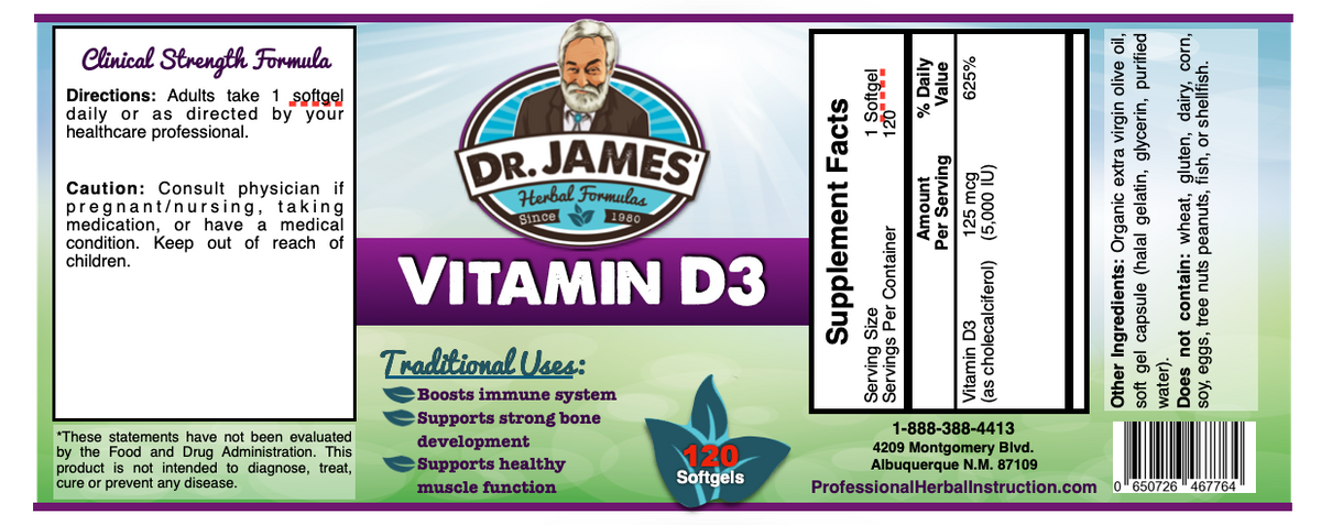 Vitamin D3 5000 IU — Made With Olive Oil, Not Seed Oils