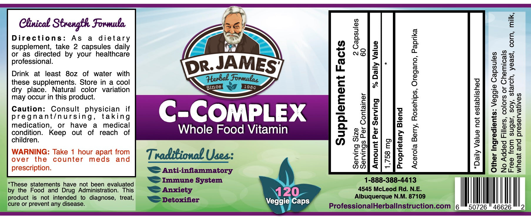 C Complex (Whole Food Vitamin)