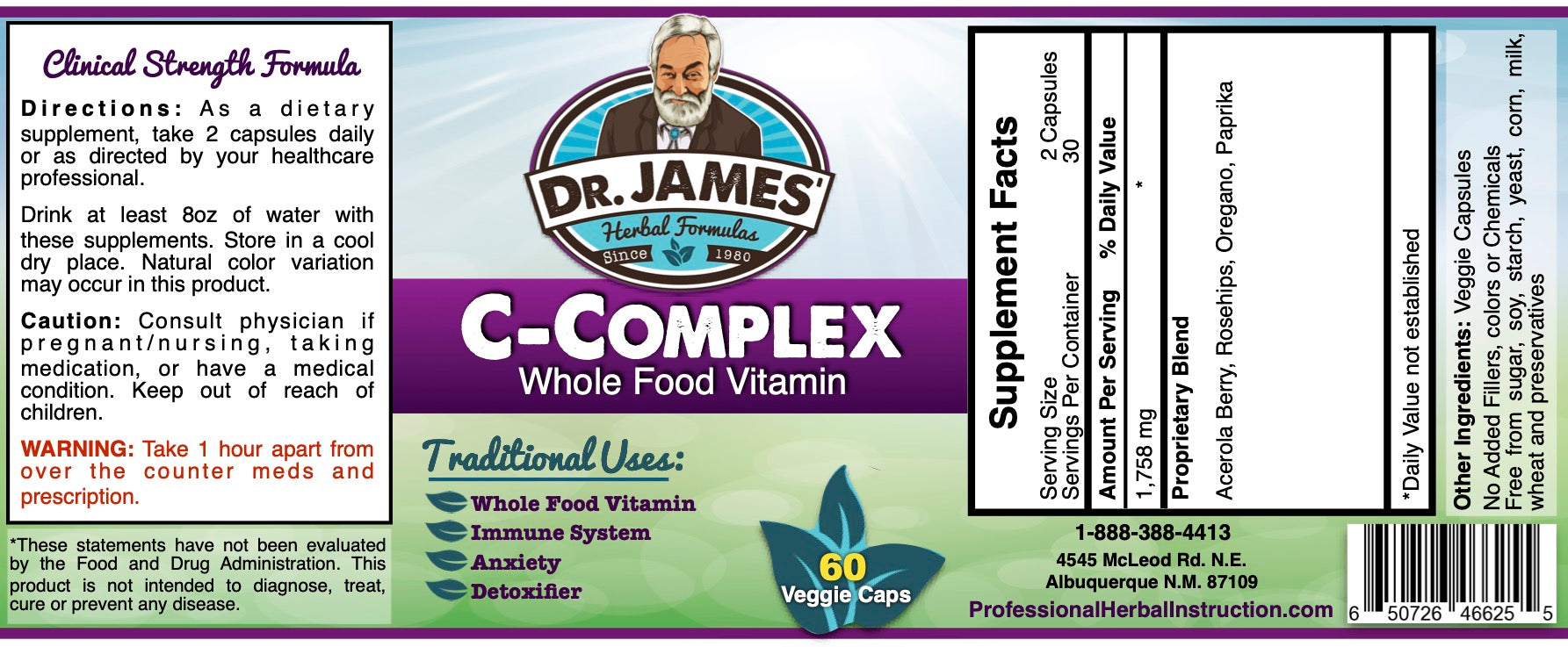 C Complex (Whole Food Vitamin)