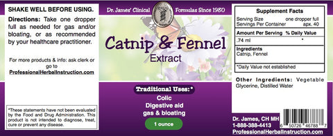 Catnip and Fennel Extract